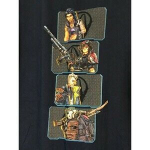 Borderlands 3 Vault Hunters Men’s  T-Shirt Navy Blue Short Sleeve Tee Size XL